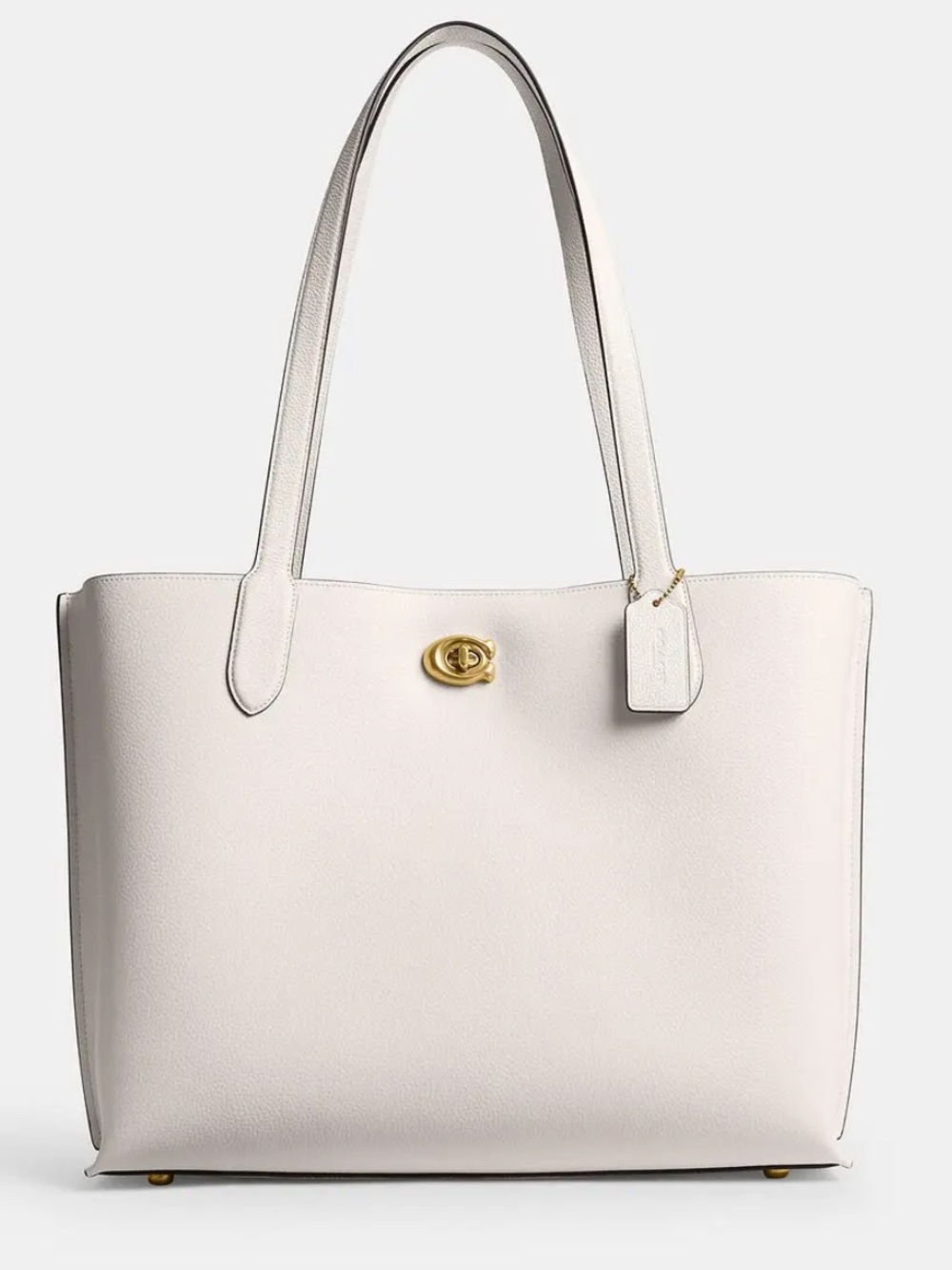 COACH Willow Tote 38 in Chalk NWT
